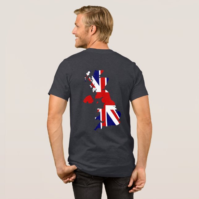 Aim High, Vote Lowe Map of Britain  Tri-Blend Shirt (Rückseite voll)