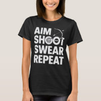 Aim Shoot Swear Wiederholung lustige Bogenschießen