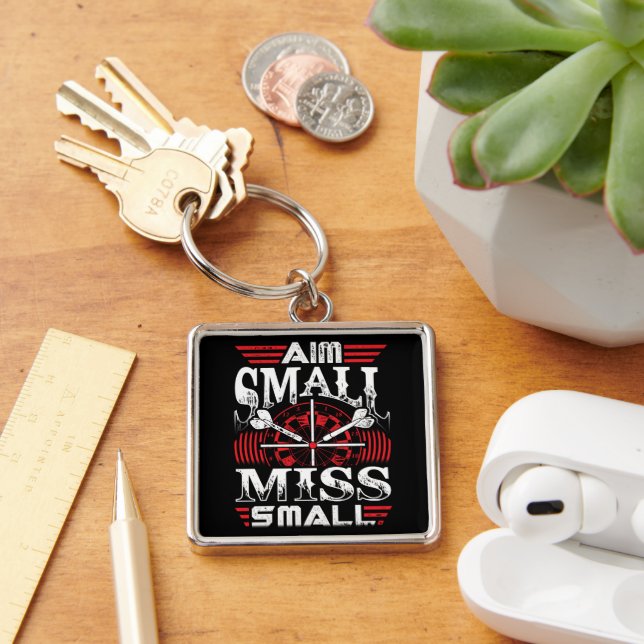 Aim Small Miss Small Premium Dart Schlüsselanhänger (Schreibtisch)