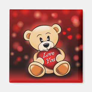 Aimant L'ourson t'aime Magnet