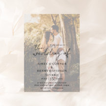 Aimee Rustic Script Moderne Hochzeit
