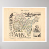 Ain Department France 1858 Alexandre Vuillemin Kar