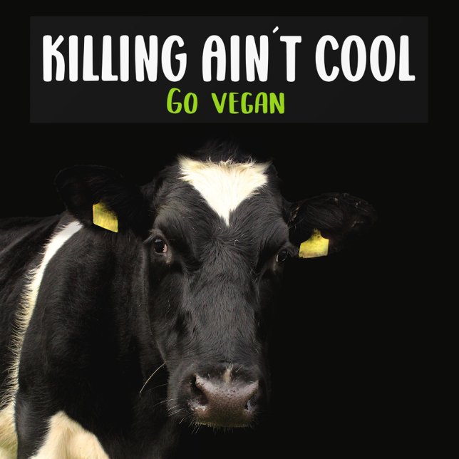 Ain´t Cool, Vegan, Aktivismus Autoaufkleber (Von Creator hochgeladen)