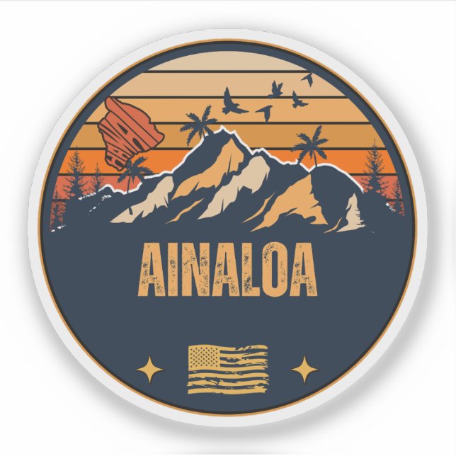 Ainaloa, Hawaii Aufkleber (Vorderseite)