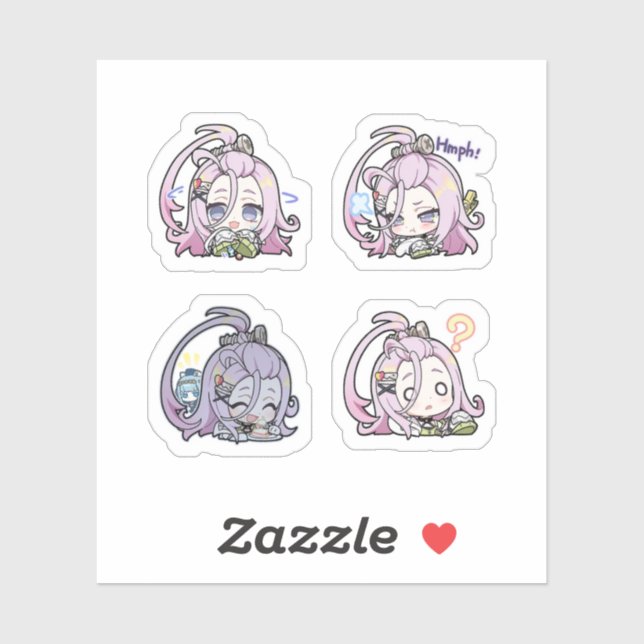 Aino Genshin Impact 4er Sticker Sheet Extra Pac (Blatt)
