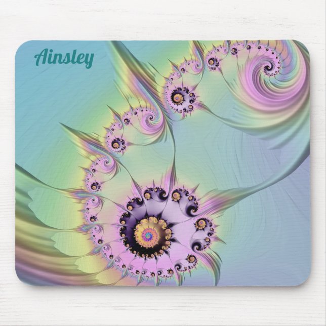 ~ AINSLEY ~ Personalisiertes 3D-Pastell-Design ~ M Mousepad (Vorne)