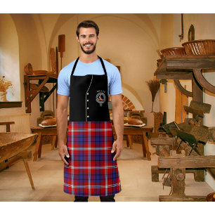 Ainslie Clan Abzeichen & Tartan Kilt Schürze