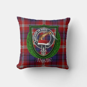 Ainslie Schottischer Clan-Tartan-Wappen Kissen