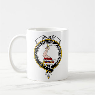Ainslie Tartan Kaffee Tasse - Größe 11oz
