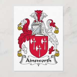 Ainsworth Familienwappen Postkarte