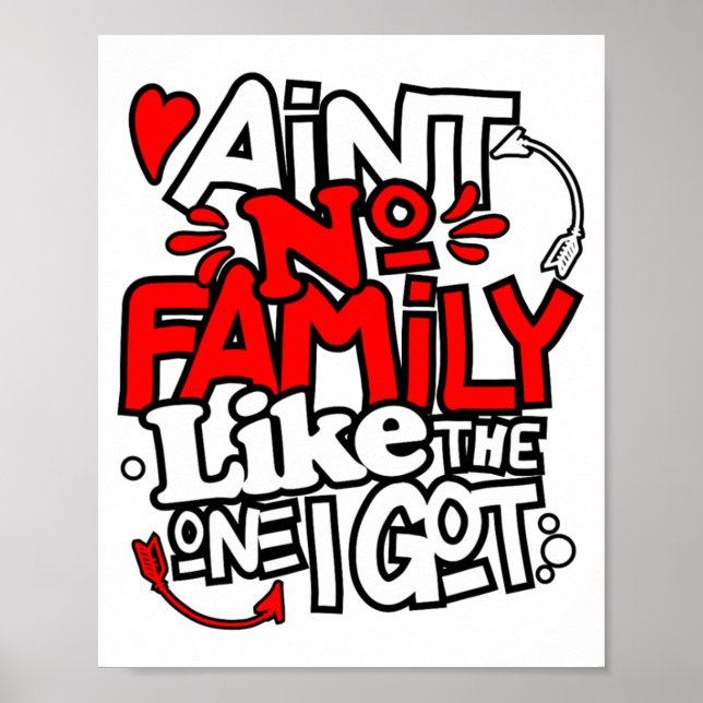 Aint No Family Like The One I Got Matching Family  Poster (Vorne)