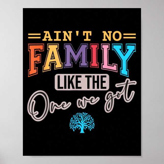 Ain't No Family Like The One I Got Matching Family Poster (Vorne)
