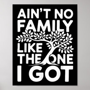 Aint No Family wie die, die ich Shirt Family Reu G Poster