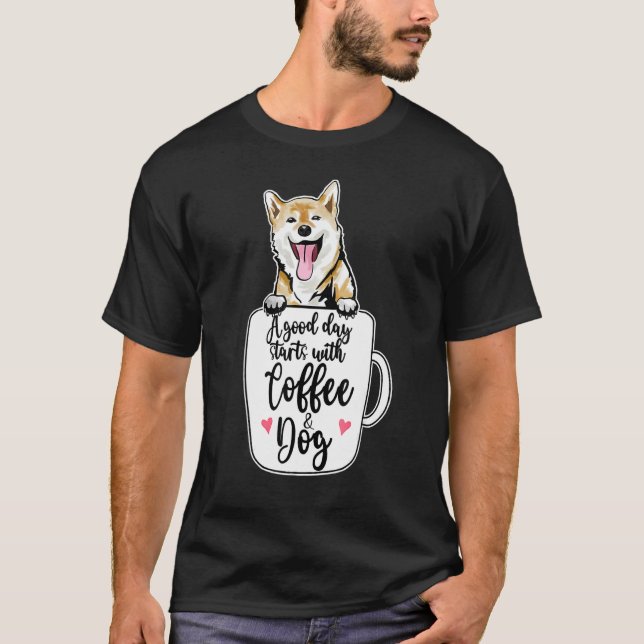 Ainu Dog Hokkaido Dog Coffee Mug Dog   T-Shirt (Vorderseite)