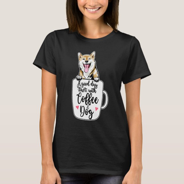 Ainu Dog Hokkaido Dog Coffee Mug Dog   T-Shirt (Vorderseite)