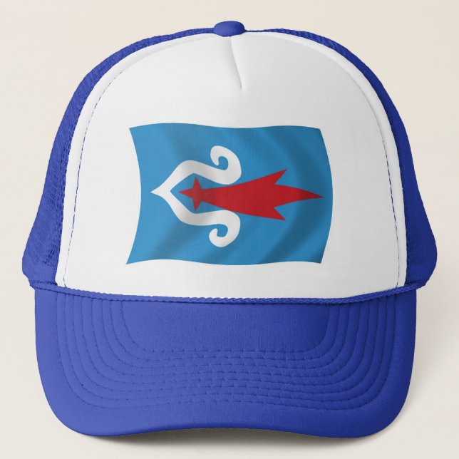 Ainu People Flag Hat Truckerkappe (Vorderseite)