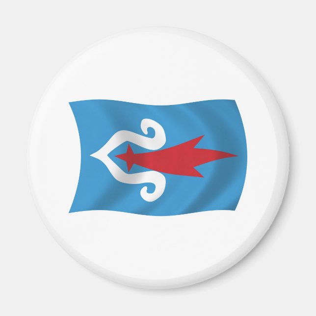 Ainu People Flag Magnet (Vorne)