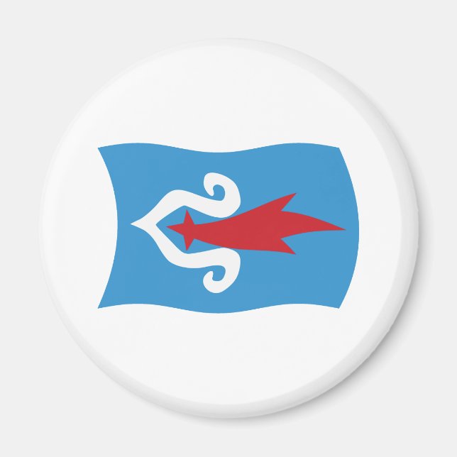 Ainu-Volk-Flaggenmagnet Magnet (Vorne)