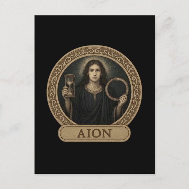 Aion Eternal Time God Postcard Postkarte (Vorderseite)