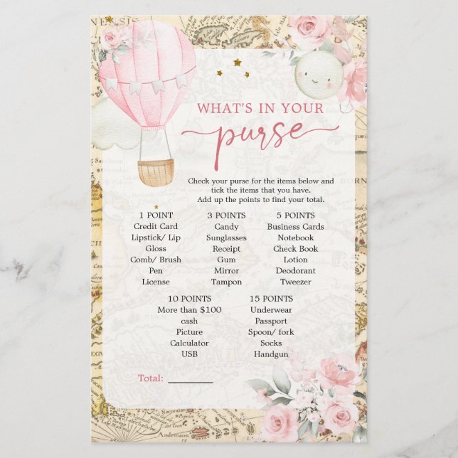 Air Balloon ist nicht ihr lästiges Baby Purse Game (Vorderseite)