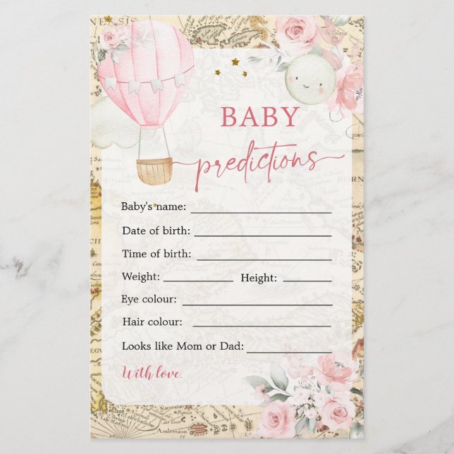 Air Balloon ist nicht ihr lästiges Baby-Vorhersage (Vorderseite)