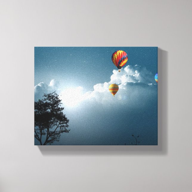 Air Balloons Wrapped Canvas Leinwanddruck (Vorderseite)