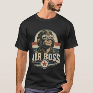 Air Boss Vintage-Kampfjetpilot T-Shirt