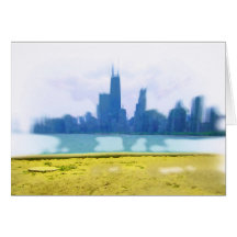 Air Brushed Chicago Skyline Art