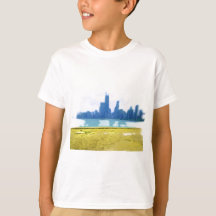 Air Brushed Chicago Skyline Art