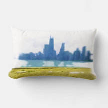 Air Brushed Chicago Skyline