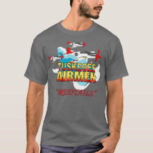 Air Corp Tuskegee Airmen Redtails 3AC X T-Shirt
