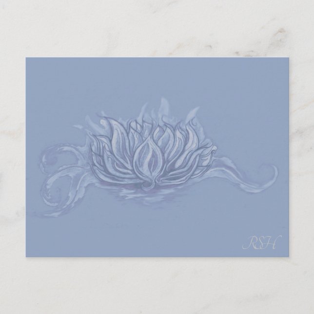 Air Elemental Lotus Postkarte (Vorderseite)