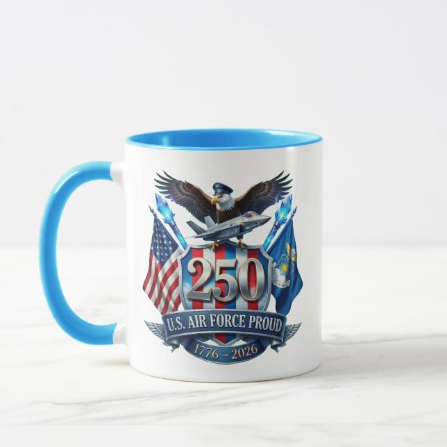 Air Force 250. Jubiläums-Kaffeetasse Tasse (Links)