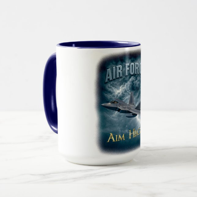 Air Force “Aim High” Mug Tasse (Vorderseite Links)