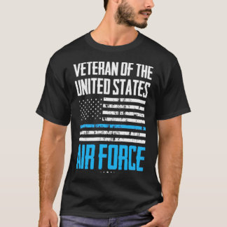 Air Force American Flag Blue Marke mustang T-Shirt
