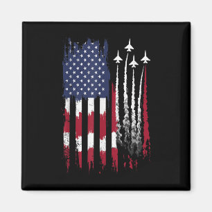 Air Force American Flag Patriotic Red White Blue 4 Magnet