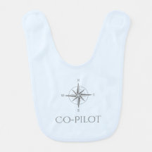 Air Force Baby Shower Bib Kleiner Co-Pilot