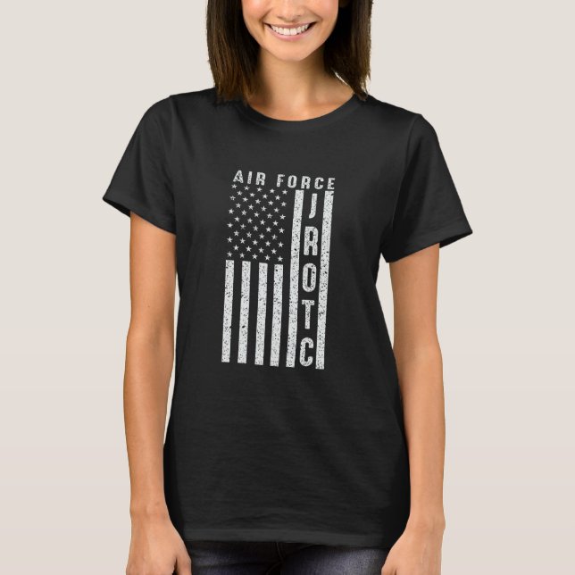 Air Force Junior ROTC USAF JROTC USA Flag Cool Gif T-Shirt (Vorderseite)