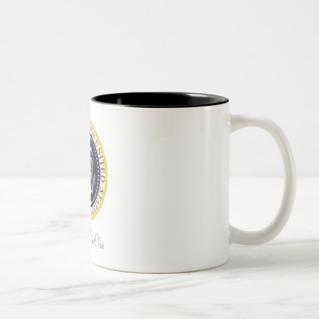 Air Force One Kaffee-Tasse Zweifarbige Tasse (Rechts)