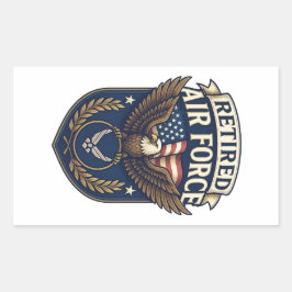 Air Force (USAF) Rechteckiger Aufkleber