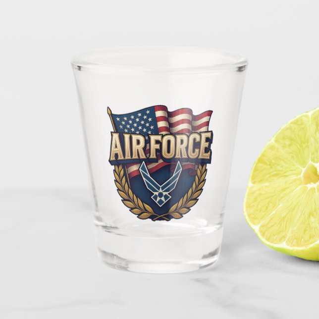 Air Force (USAF) Schnapsglas (Vorderseite)