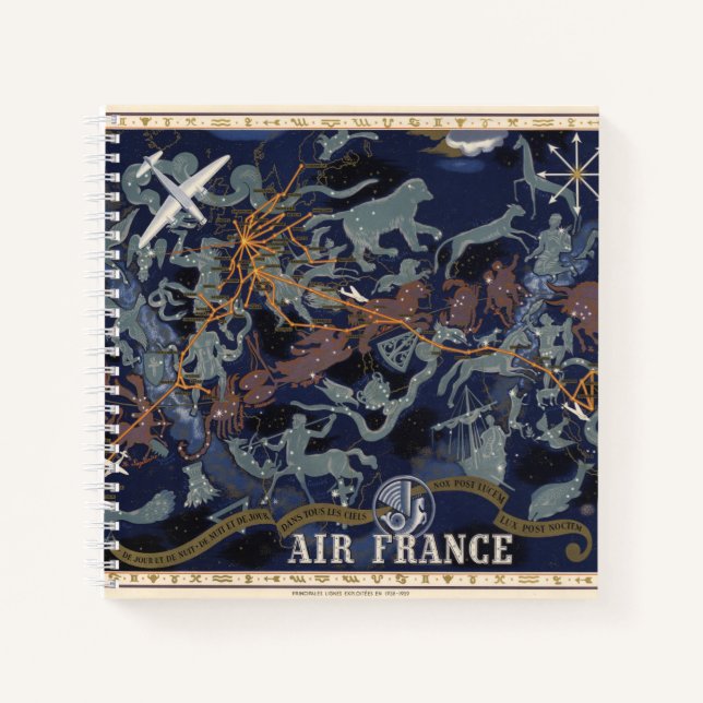 Air France: De nuit et de jour dans tous les ciel Notizbuch (Vorderseite)