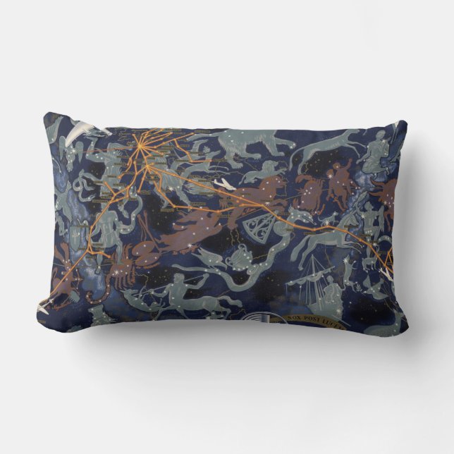 Air France: De Nuit und de Jour dans tous les ciel Lendenkissen (Vorderseite)