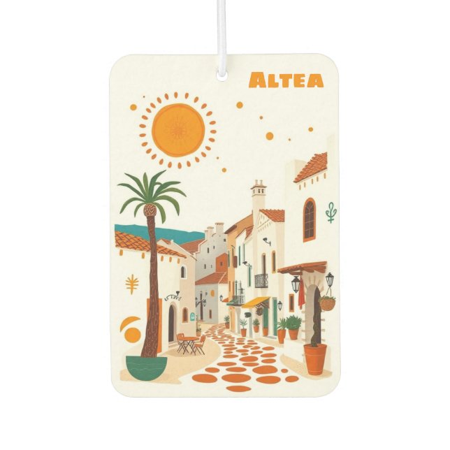 Air Freshener Altea Spanien Autolufterfrischer (Vorderseite)
