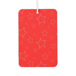 Air Freshener aus Rot und Grüne Sterne Autolufterfrischer