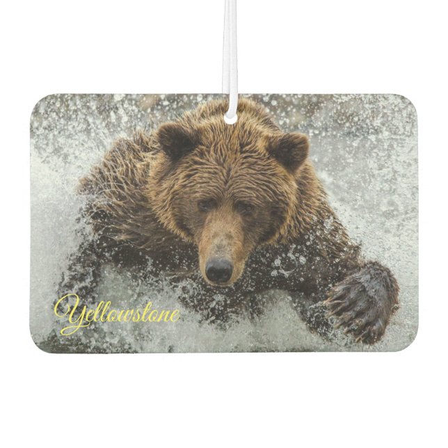 Air Freshner-Yellowstone Bear Autolufterfrischer (Vorderseite)