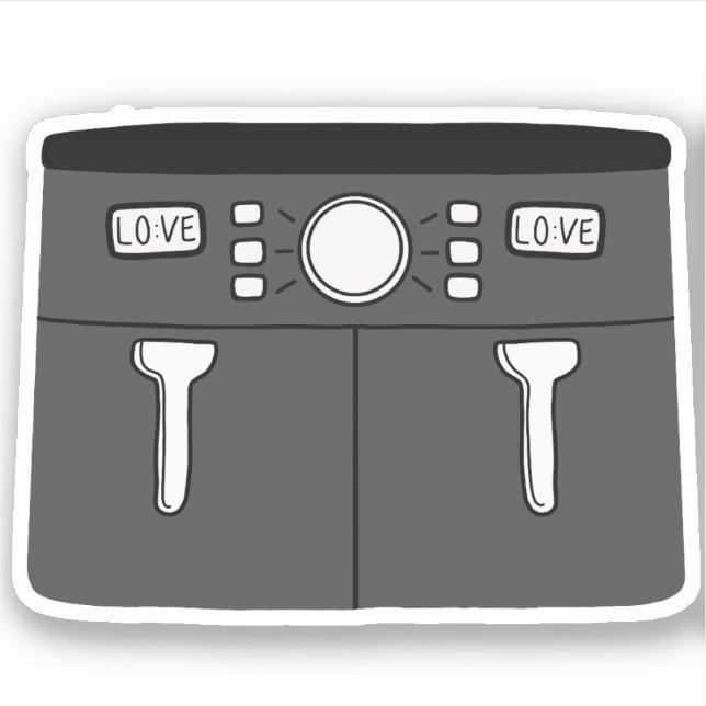 Air Fryer Aufkleber (Vorderseite)