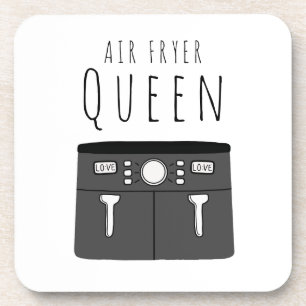 Air Fryer Königin Getränkeuntersetzer
