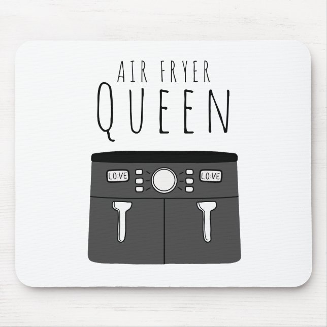 Air Fryer Königin Mousepad (Vorne)