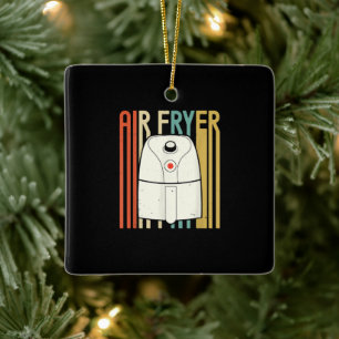 Air Fryer Master Cook Food Retro-Huhn Keramikornament